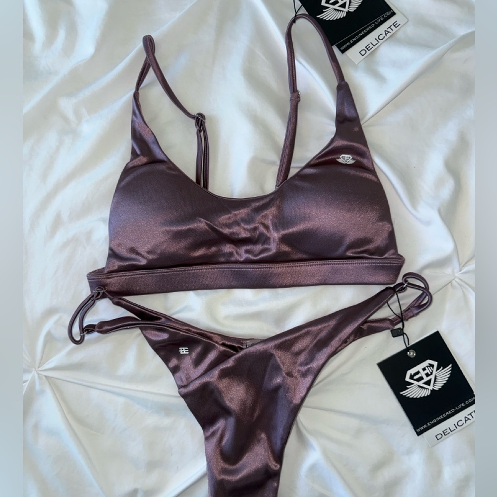 New Satin Bikini Set